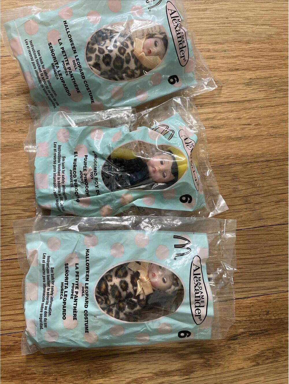 Vtg MCDONALDS Bagged MADAME ALEXANDER DOLLS Big Lot Of 3